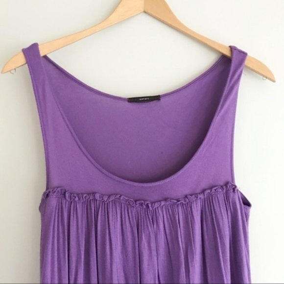 Soprano Purple Tank Dress With Bubble Hem - Picture 2 of 5